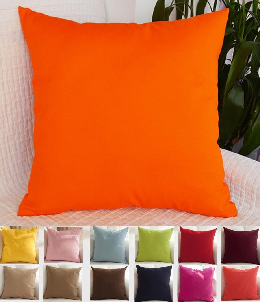 Orange pillow clearance shams