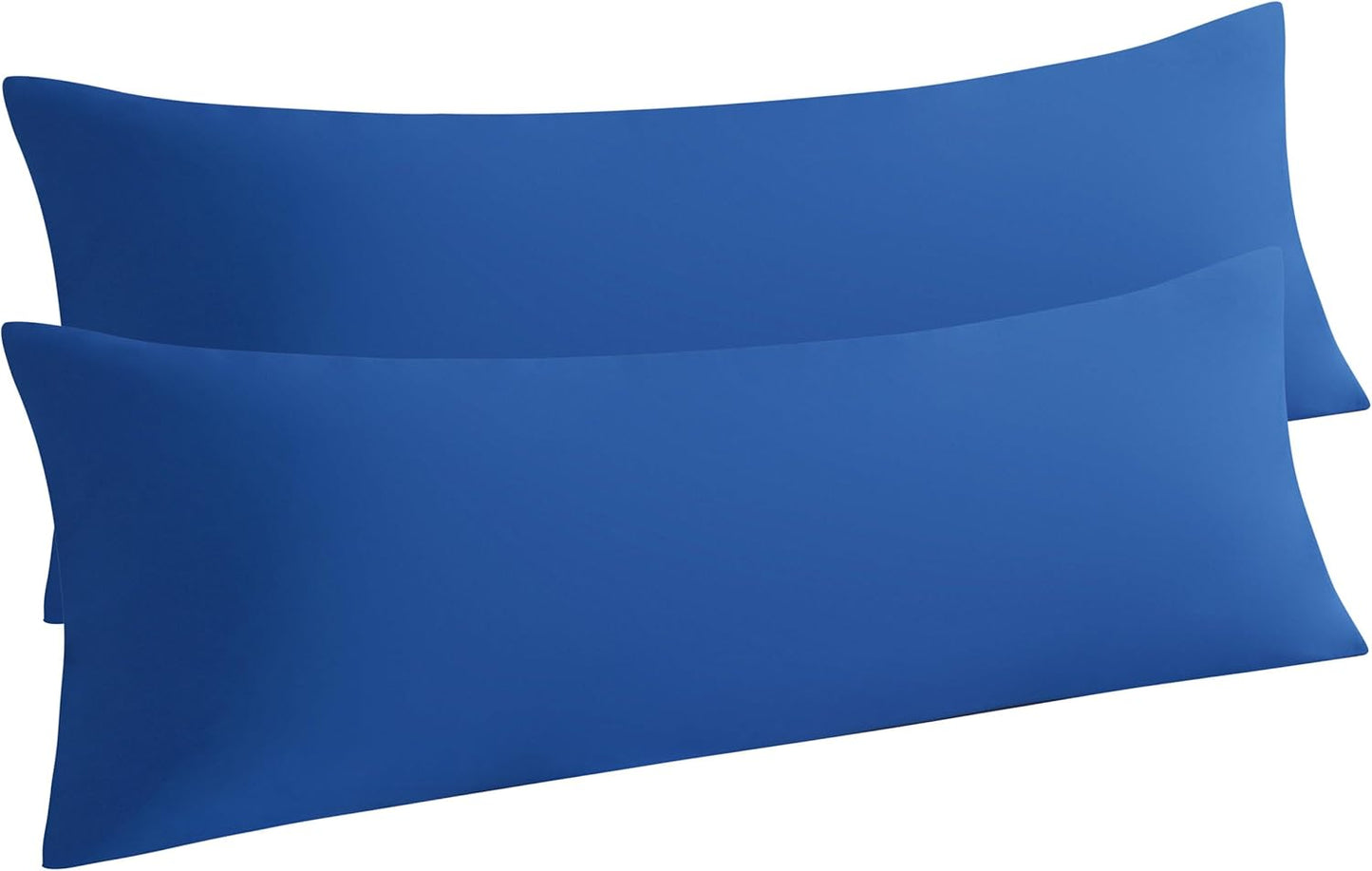 Body Pillow Covers Royal Blue 2-Pieces 20"x54" Egyptian Cotton 1000TC