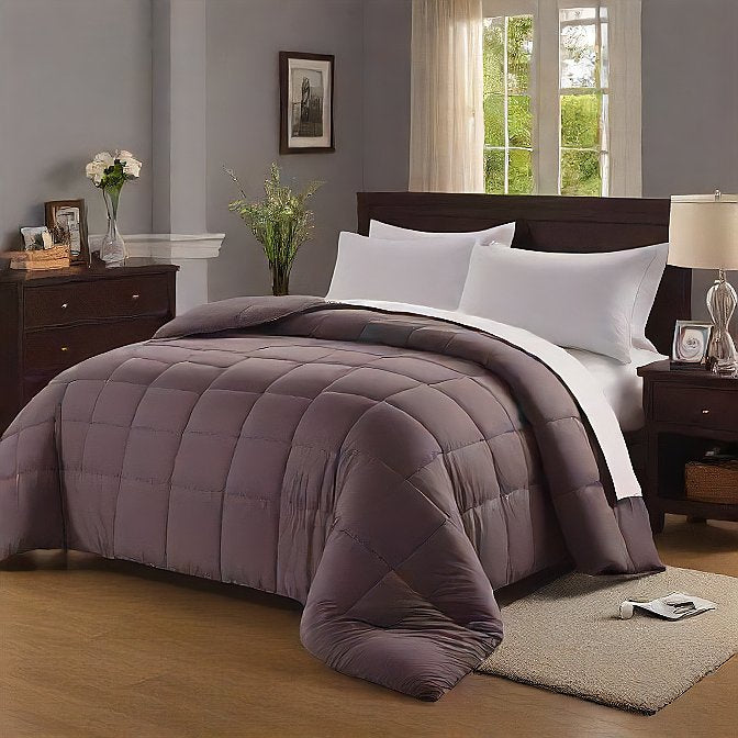 Chocolate King Comforter - Warm, Lightweight Down Alternative for All Seasons