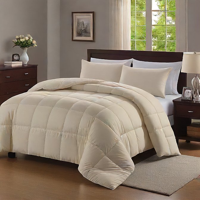 Ivory King Comforter 200 GSM - Lightweight, Cozy, All-Season Comforter