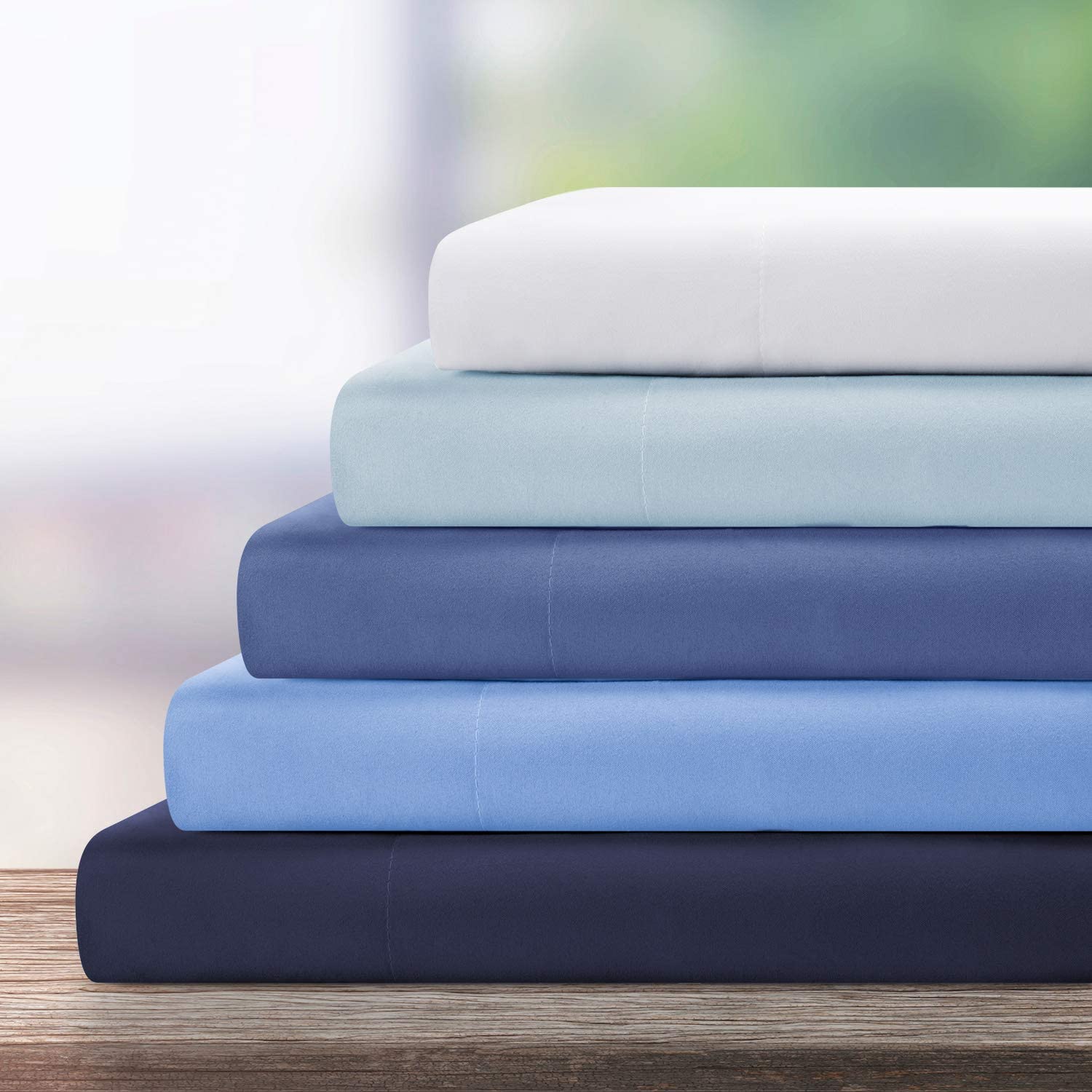 4-Pack Luxury Fitted Sheets – 100% Egyptian Cotton, 18" Deep Pocket, Soft & Comfortable at- EgyptianHomeLinens.com