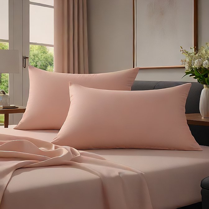 Full Peach Pillowcases Egyptian Cotton FREE Shipping - All Sizes