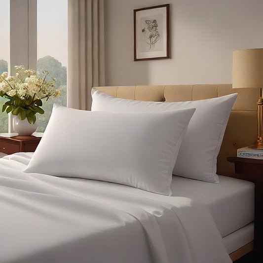 King White Pillow Covers Egyptian Cotton 1000 Thread Count