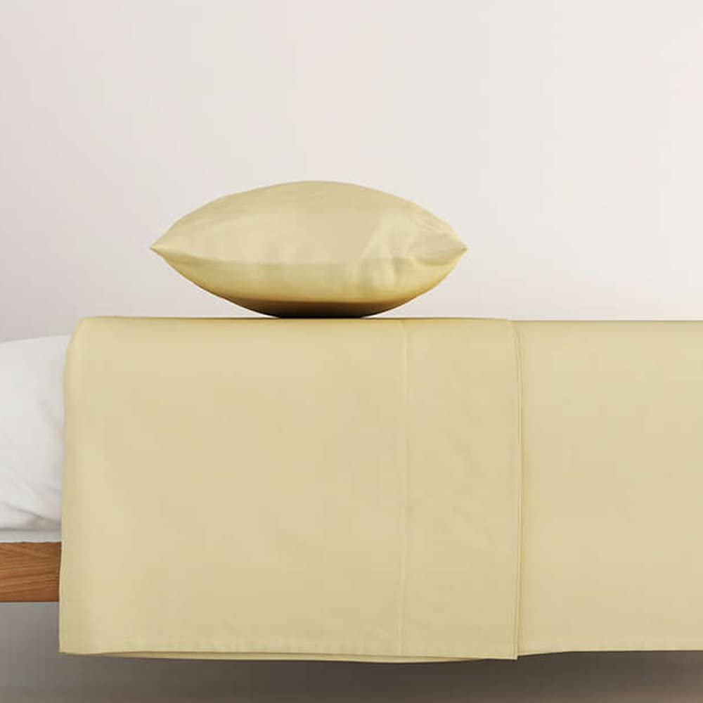 Sand Cotton Fitted Sheet Ð 360¡ Elastic for a Smooth, Secure Fit