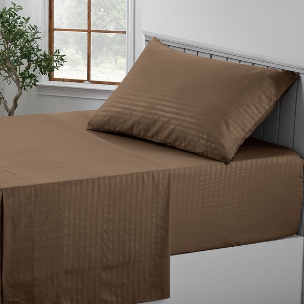 Sheet Set 100 percent Egyptian Cotton 6 Inch Deep Pocket Brown Color