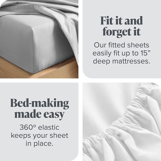 White Fitted Sheets (Pack of 10)  100% Egyptian Cotton 1000TC