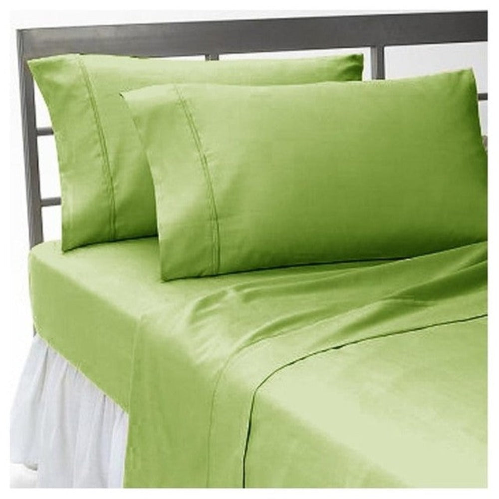 25 Inch Pocket Fitted Sheet Sage 1000TC Egyptian Cotton at-EgyptianHomeLinens.com